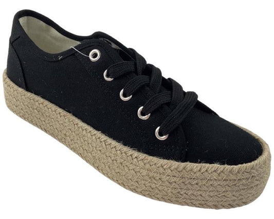 2 GO FASHION 8911-304-009 Damen Sneaker Schwarz Textil