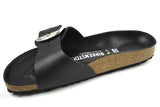 Birkenstock MADRID BIG BUCKLE 1006523 geöltes Nubukleder Schwarz ,schmaleWeite