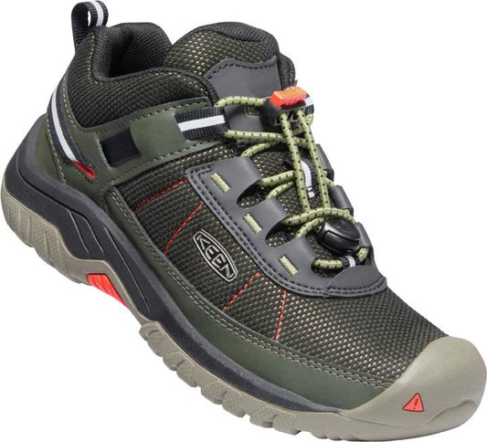 Keen Jungen Wander Sneaker Targhee Sport Oliv Schwarz Orange