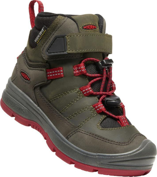 Keen Jungen Boots Redwood Mid WP 1023881 Grau Rot