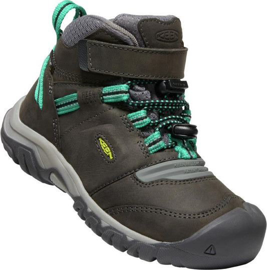 Keen Jungen Boots Ridge Flex Mid WP 1025589 Schwarz Grün