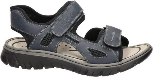 Rieker Herren Trekkingsandalen 26761-14  blaugrau Synthetik