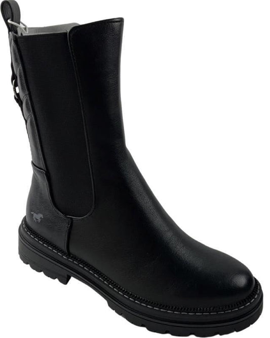 Mustang Damen Stiefel 1398-511-9 Schwarz