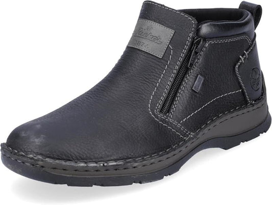 Rieker Herren Schnürstiefel 05357 Schwarz / Grau Rieker-Tex