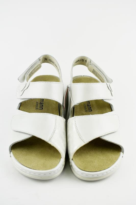 Berkemann Sandalen Silber Rina 01040-146 Leder Stretch