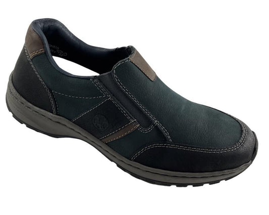 Rieker  Herren Slipper Extraweite  03356-15 Dunkelblau