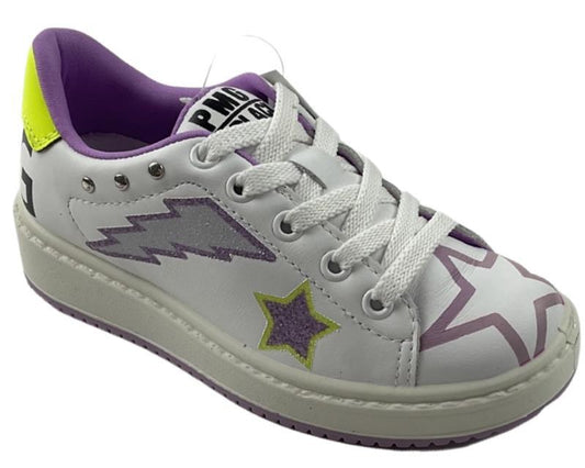 Primigi Kinder Schuhe Mädchen Sneaker 7381299  Weiß/Lila