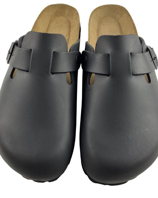 neu B Clogs Pantoletten NEU 20117 BADEN LEDER Schwarz