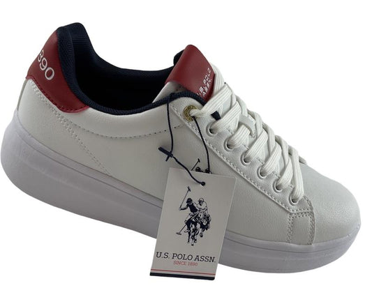 U.S. Polo Assn. Herren Sneaker CODY001C-WHI-REDDO1 Weiß