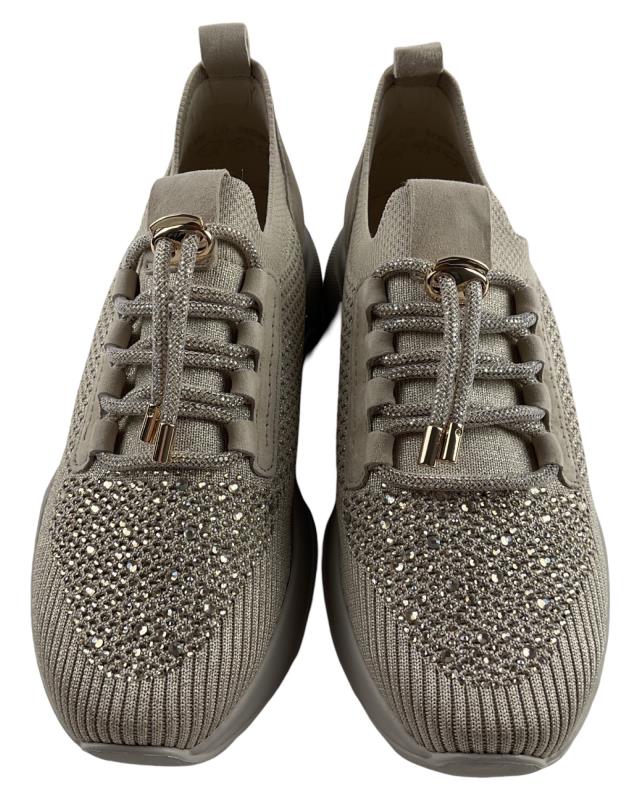 Gabor Fashion  Damen Sneaker 63.455.4 Stretch/Samtchevreau oak   (Glitter)