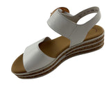 Gabor Damen  44.550.20 Plateau Sandale  Leder creme