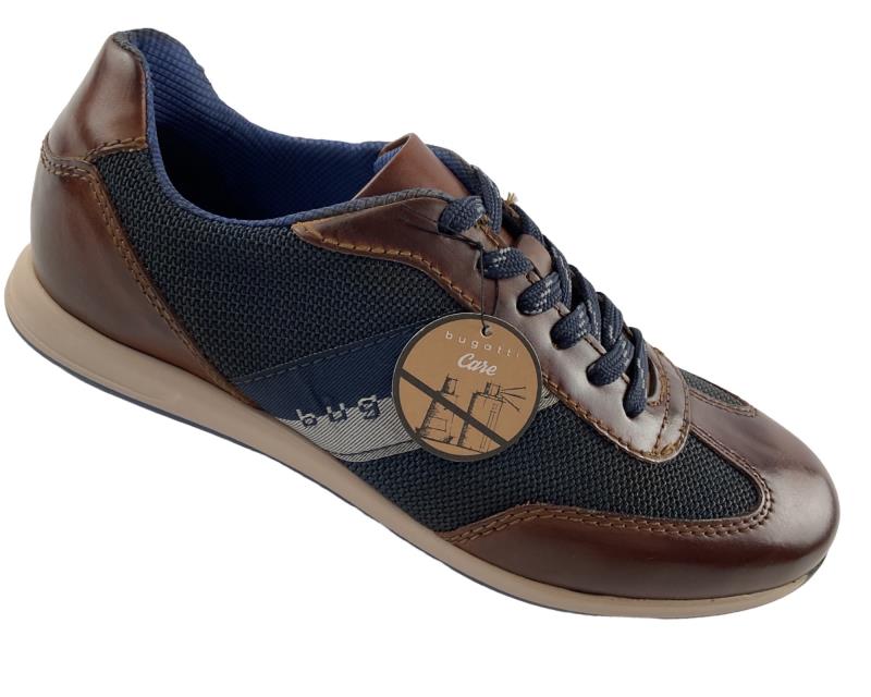 Bugatti Herren  Sneaker 315-A9Q05-4069-6341 Cognac/Blau