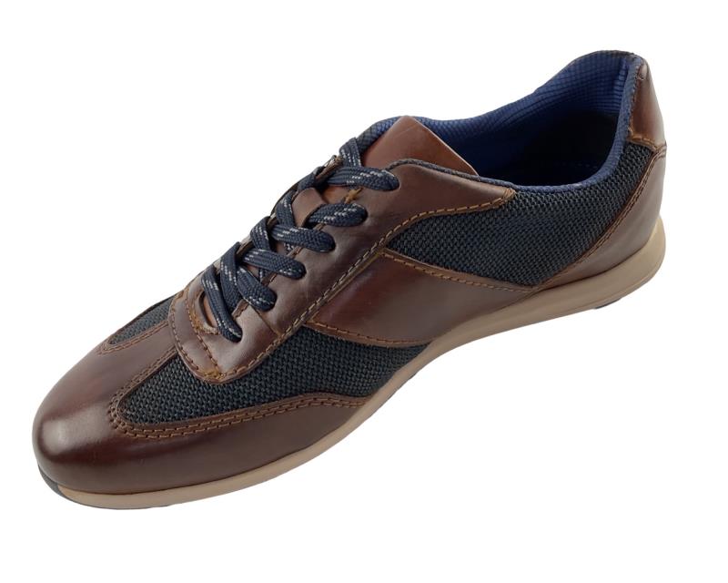 Bugatti Herren  Sneaker 315-A9Q05-4069-6341 Cognac/Blau