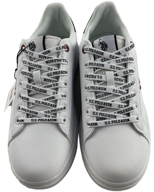 U.S. Polo Assn. Herren Sneaker CODY002-WHI Weiß Kunstleder