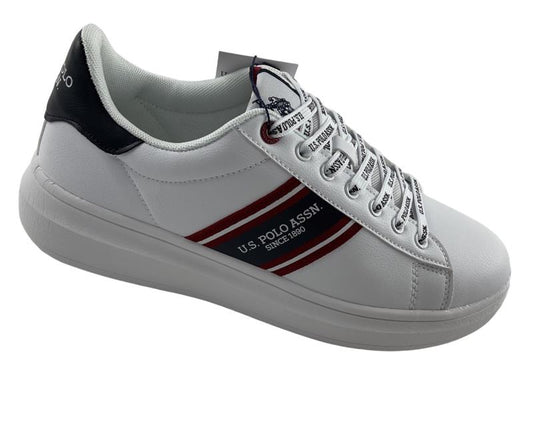 U.S. Polo Assn. Herren Sneaker CODY002-WHI Weiß Kunstleder