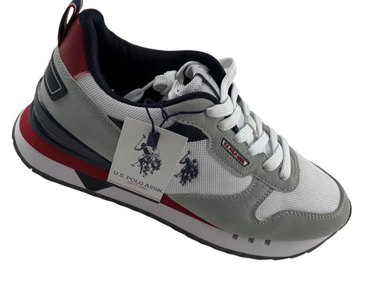 U.S. Polo Assn. Herren Sneaker BUZZY001-LGR-RED Grau