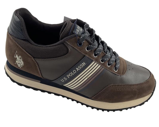 U.S. Polo Assn. Herren Sneaker XIRIO001A-DBR Dunkelbraun