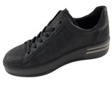 Gabor Comfort Damen Sneaker 56.395.17  Effektleder Schwarz