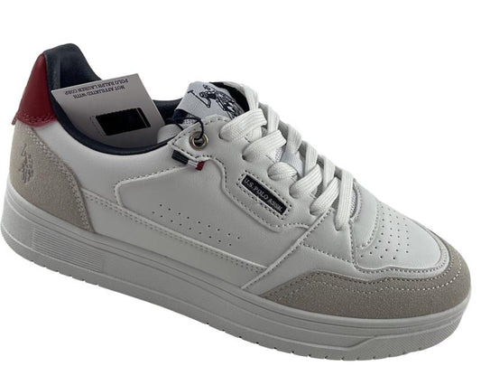 U.S. Polo Assn. Herren Sneaker KOSMO006-BWR Weiß