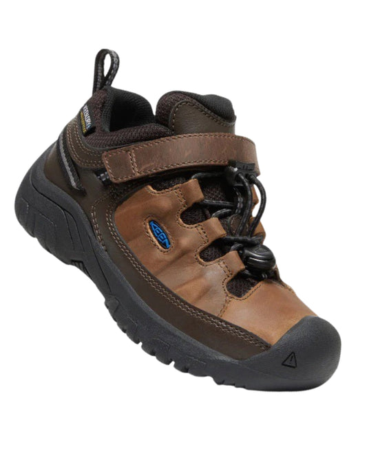 Keen Jungen Targhee Waterproof Schuhe Braun Premium-Leder 1026983/1026984