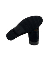 Gabor Comfort Damen Slipper Samtchevrau Schwarz