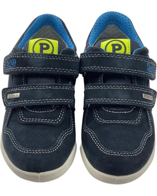 Primigi Kinder Schuhe Jungen Sneaker Blau/Weiß Leder/Texti