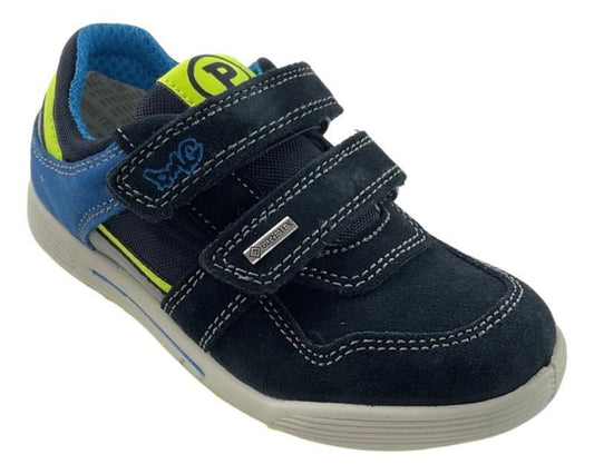 Primigi Kinder Schuhe Jungen Sneaker Blau/Weiß Leder/Texti