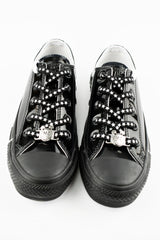 Converse All Star Miley Cyrus Low Sneaker in Schwarz Lackoptik