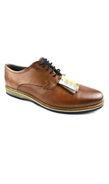 Bugatti Herren Halbschuhe Cognac Hand Finish Leder