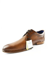 Bugatti Herren Business-Schuh  Cognac Leder